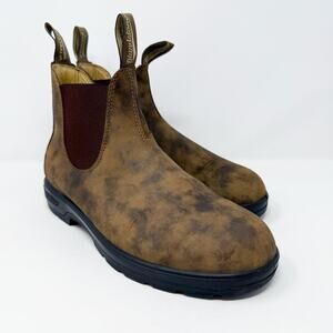 Blundstone Rustic Brown Leather Chelsea Boots Women's UK Sz 8.5/US Sz 12 Pull On